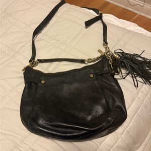 Michael Kors Black Leather Crossbody/Shoulder Bag